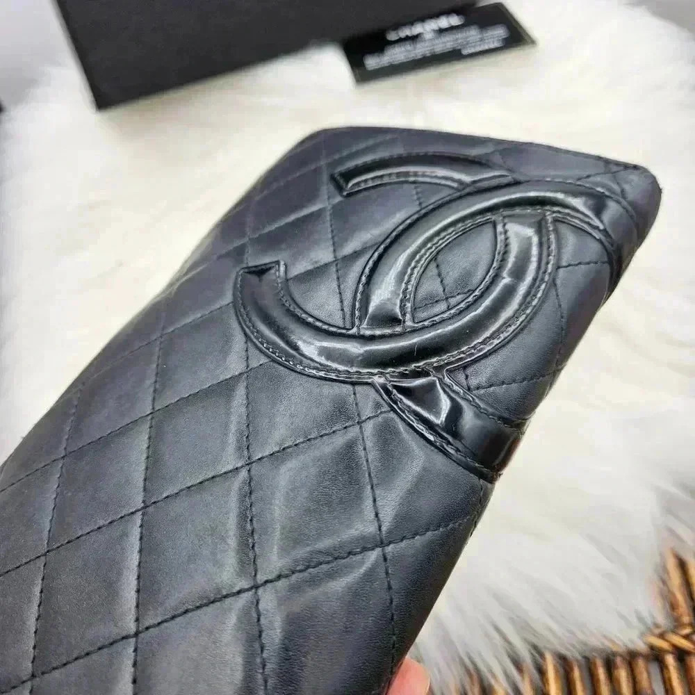 Chanel  Black Quilted Leather Cambon Ligne Zippy Organizer Wallet - Picture 5 of 15